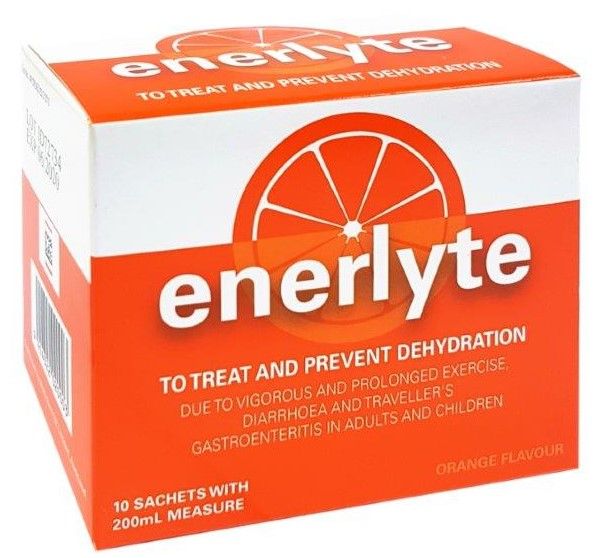 Enerlyte - 10 sachets with 200ml measure.